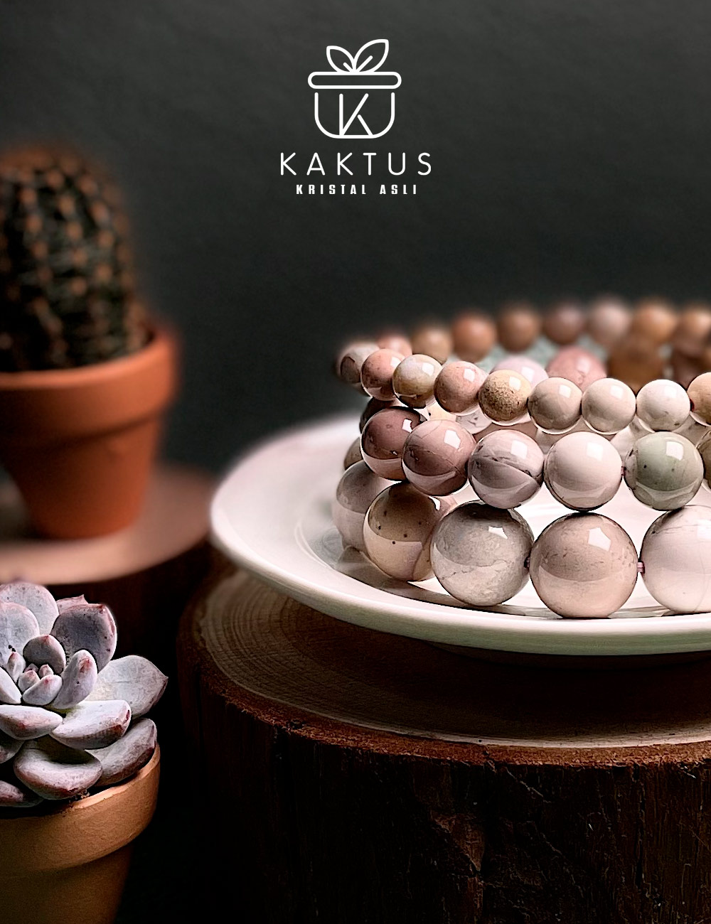 alashan agate crystal bracelet