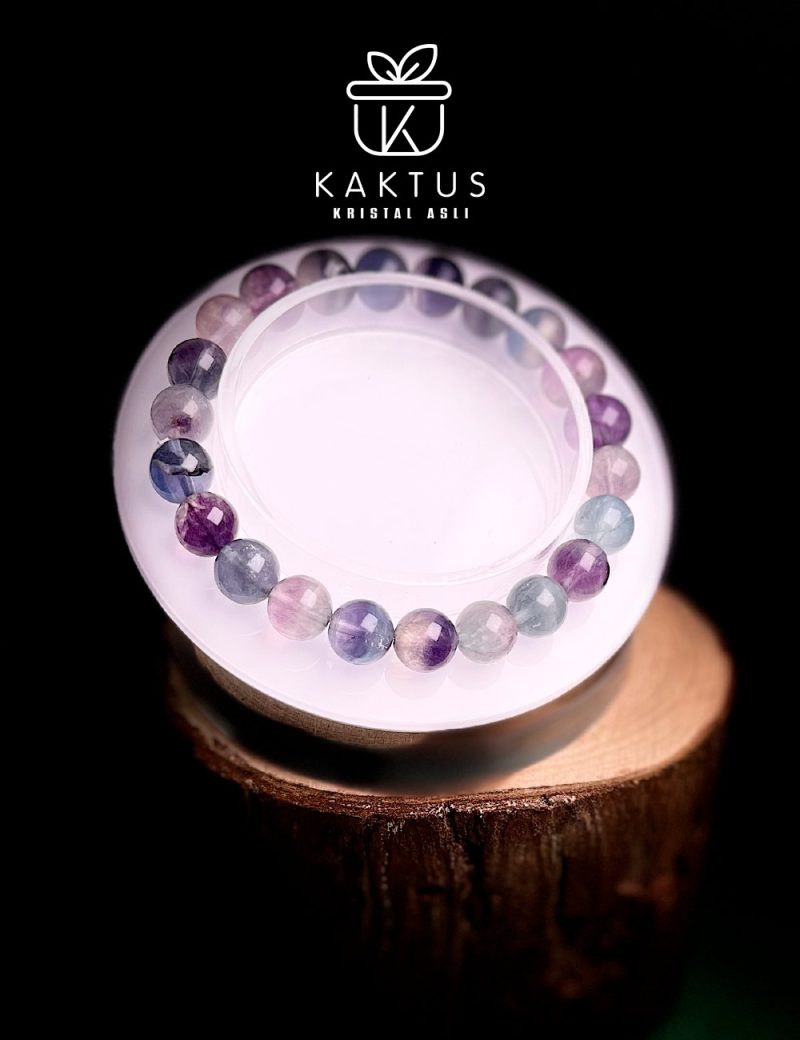 Colorful Unicorn Fluorite Crystal Bracelet - Image 4