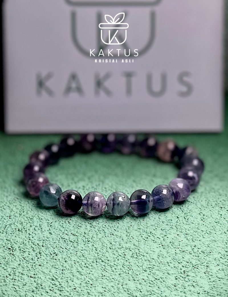 Colorful Unicorn Fluorite Crystal Bracelet - Image 5