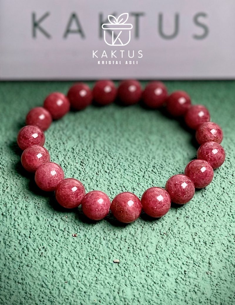 High Grade Rhodonite Crystal Bracelet - Image 5
