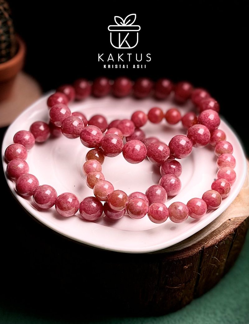 High Grade Rhodonite Crystal Bracelet - Image 4