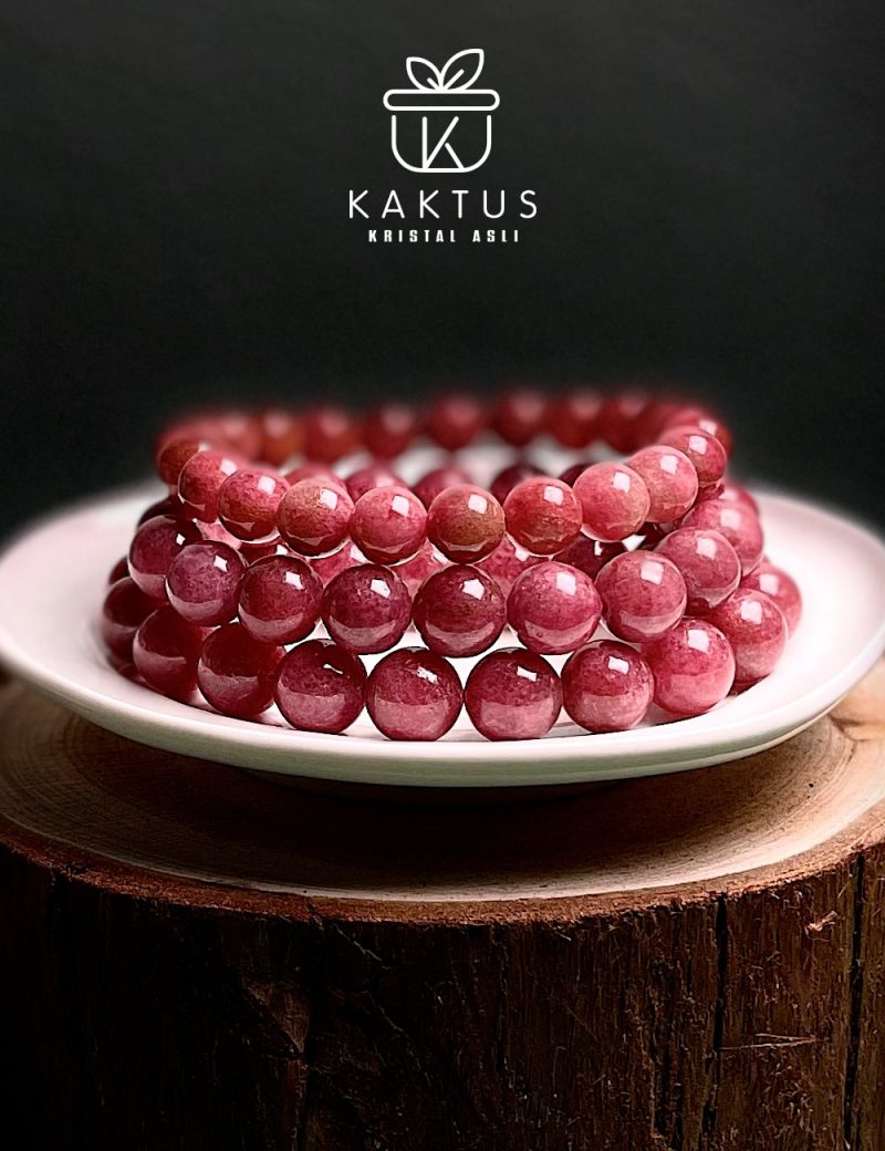 High Grade Rhodonite Crystal Bracelet - Image 3