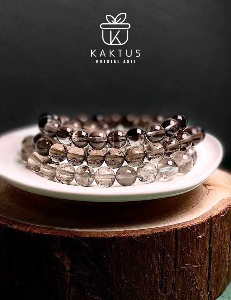 Kristal Asli Smoky Phantom Quartz Crystal Bracelet