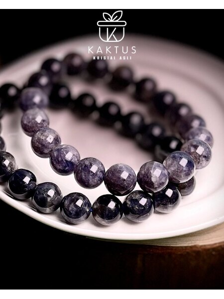 Iolite aka Cordierite Crystal Bracelet Malaysia Crystal Bracelet