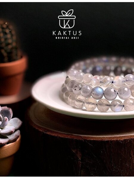 Grey Labradorite Crystal Bracelet