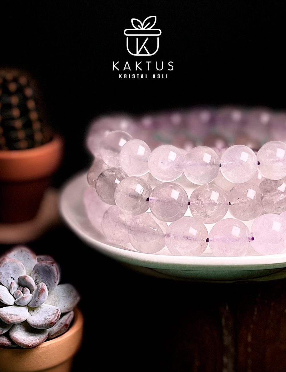 Icy Lavender Quartz Crystal Bracelet - Image 2