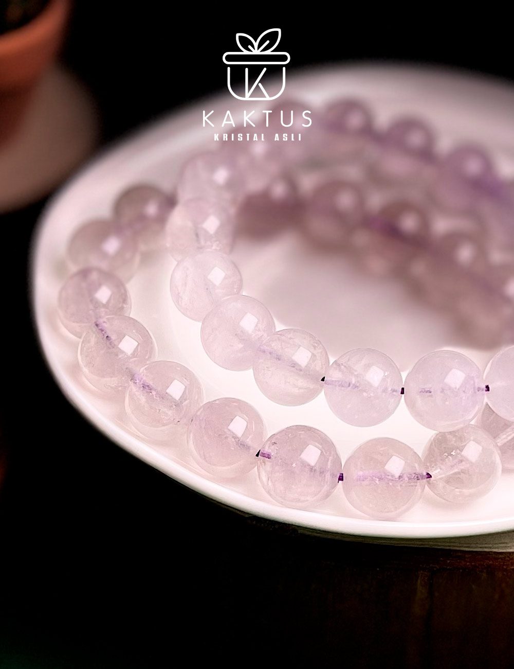 Icy Lavender Quartz Crystal Bracelet - Image 3
