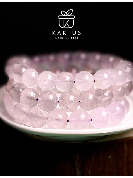 Icy Lavender quartz Crystal Bracelet Malaysia Crystal Shop