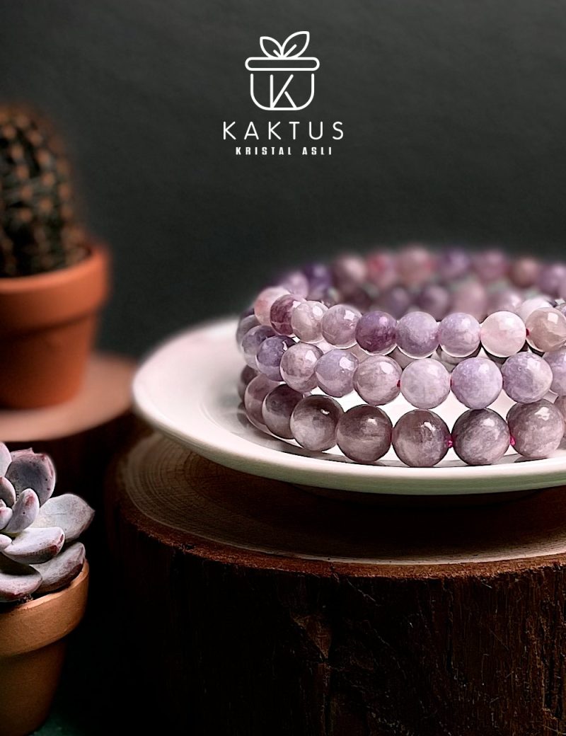 Plum Tourmaline Crystal Bracelet - Image 3
