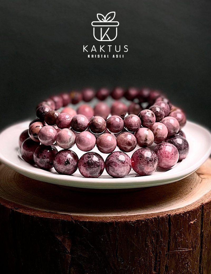 Sakura Rhodonite Crystal Bracelet - Image 2