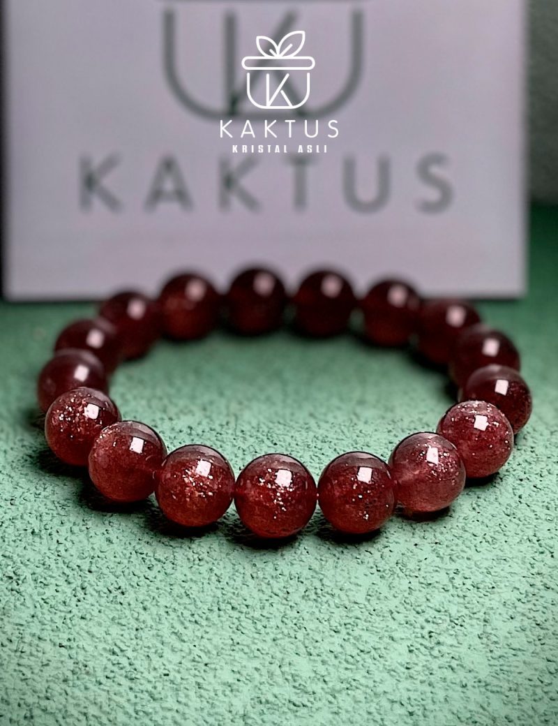 Starlight Strawberry Crystal Bracelet - Image 5