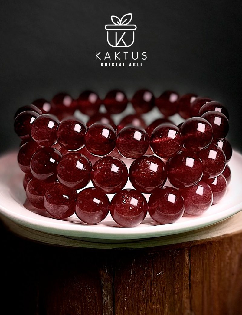 Starlight Strawberry Crystal Bracelet - Image 4
