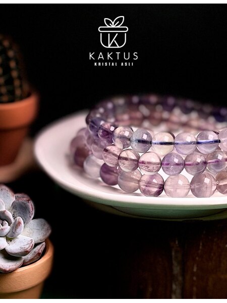 Icy Unicorn Fluorite Bracelet Malaysia Crystal Shop