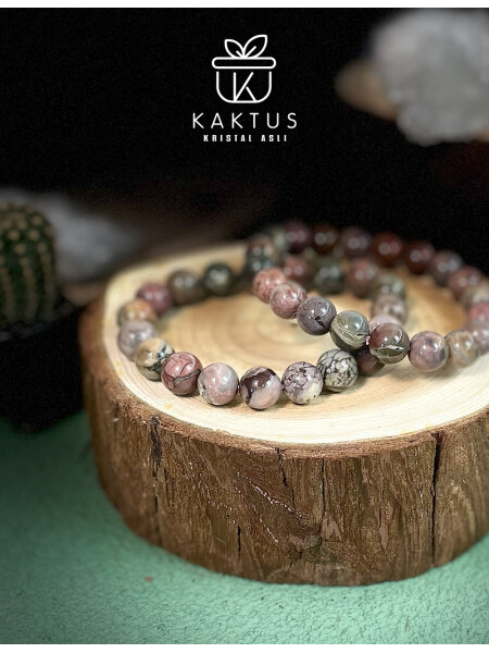 Alashan Agate bracelet 阿拉善玛瑙手串 KAKTUS CRYSTAL