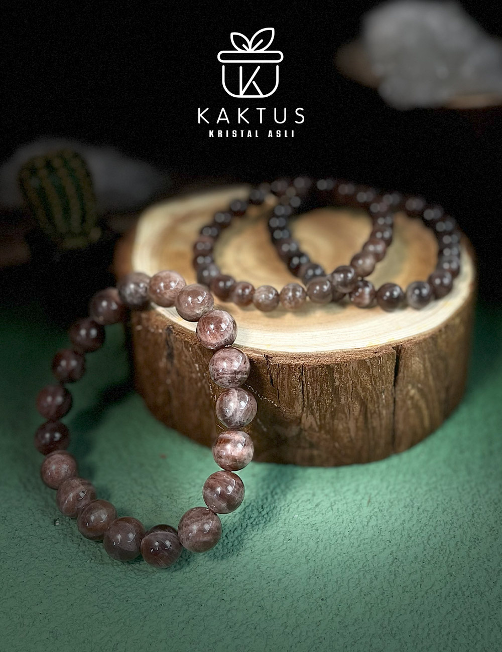 Black Sunstone crystal balances the stabilizing force of darkness with the radiant spark of light. It reminds us that even in challenging times, inner strength and hidden light always guide the way forward. Shop now with Kaktus.my.