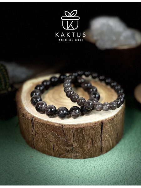 Black Sunstone Bracelet (GRAND COLLECTION) 黑骨干水晶 KAKTUS KRISTAL MALAYSIA CRYSTAL STORE