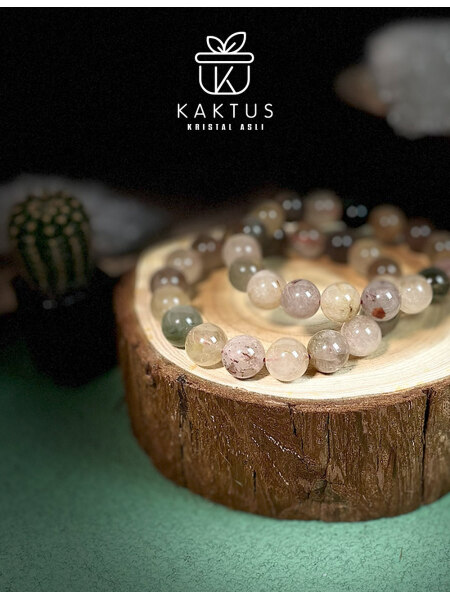 MIX COLOUR RUTILE Bracelet 彩发晶水晶手串