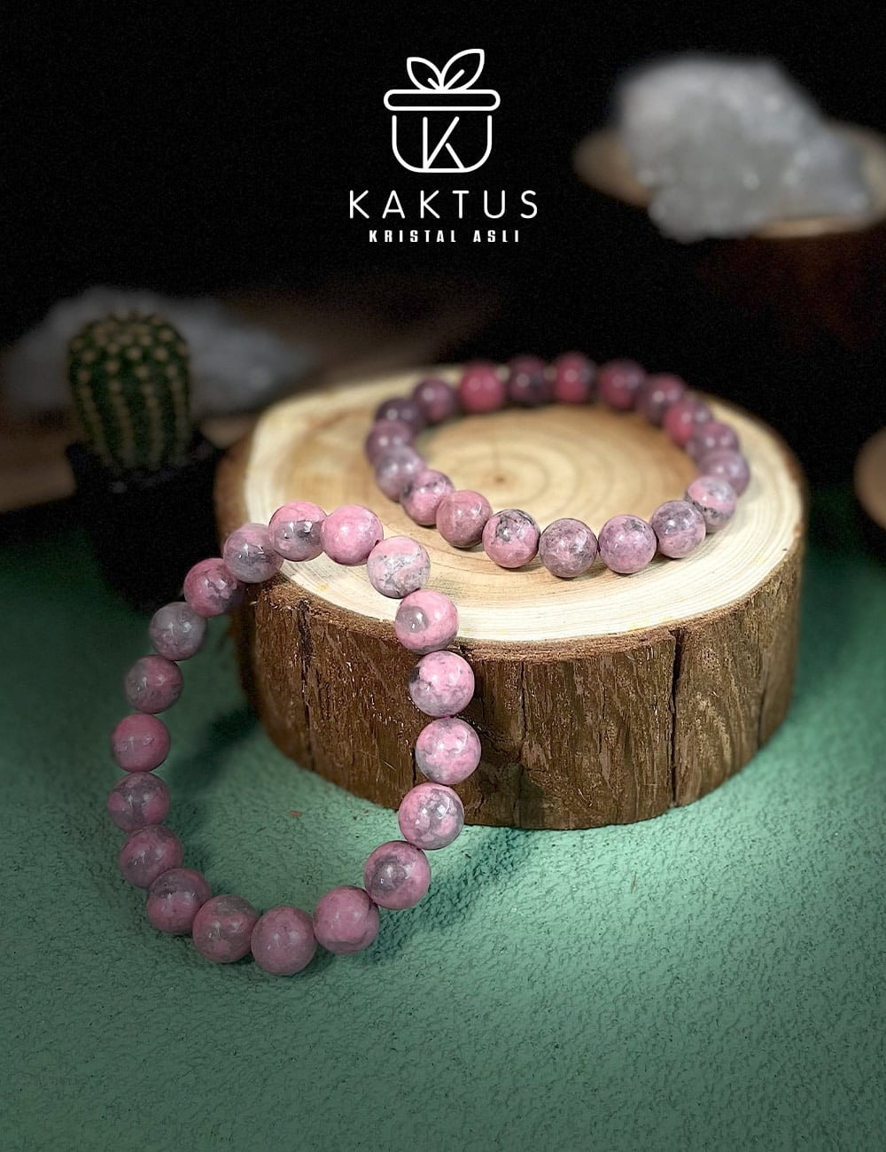 Natural Rhodonite the perfect emotional healing stone for those heart broken.