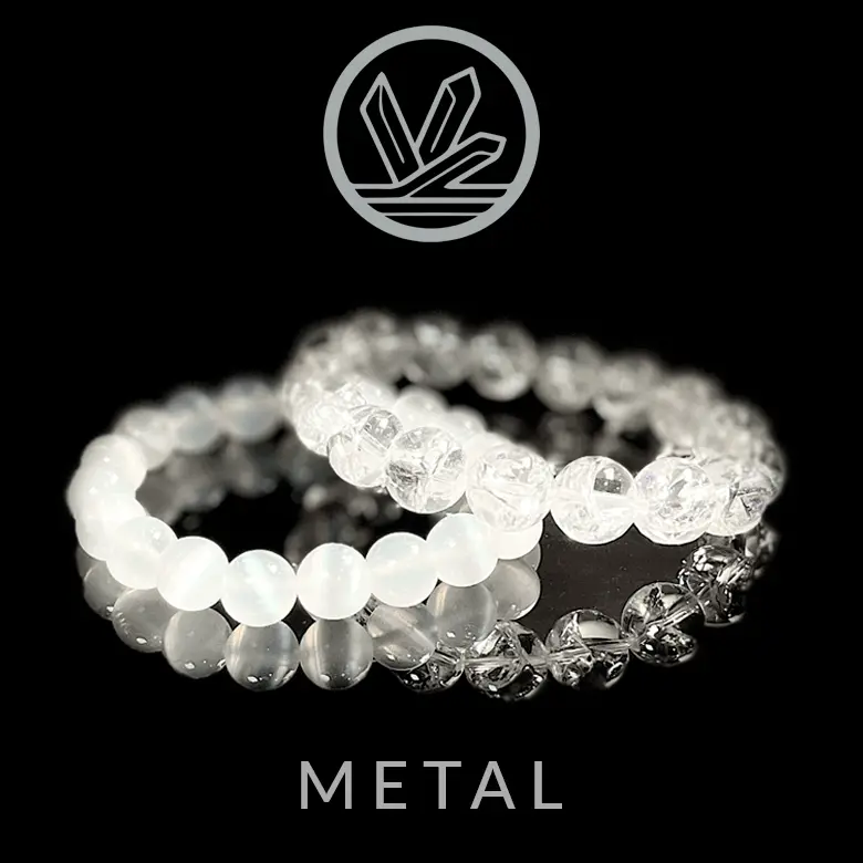 metal element crystal bracelet