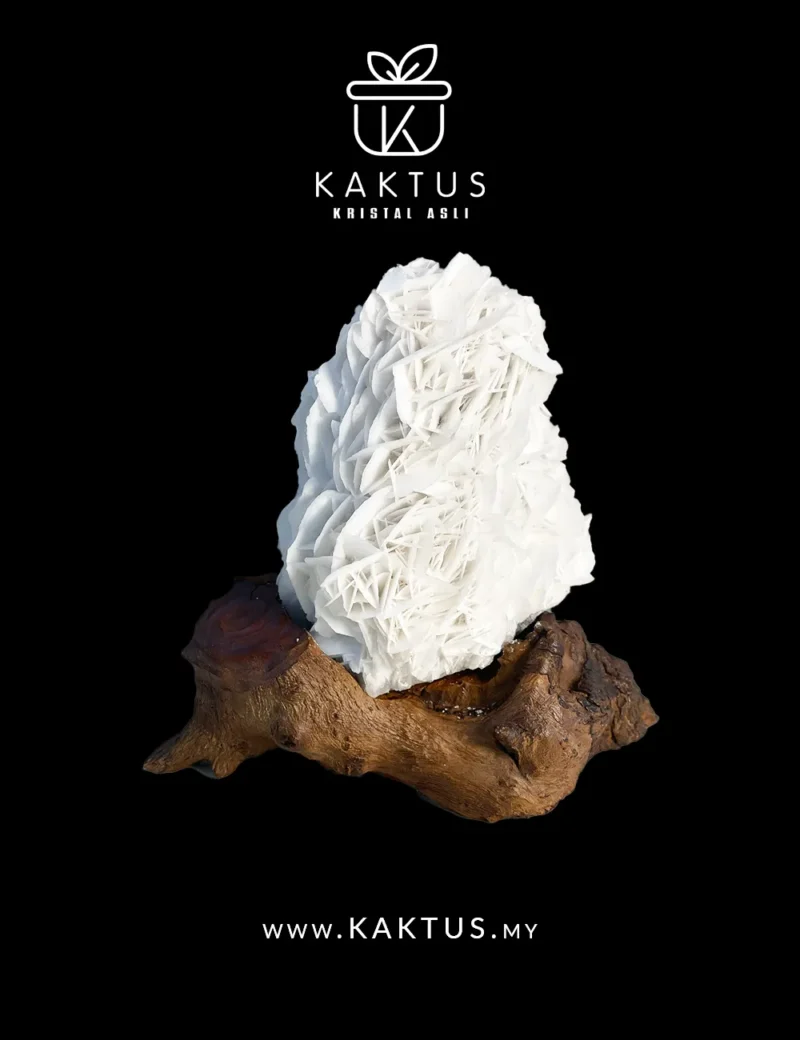 White Angel Calcite crystal with layered angelic formations and calming energy