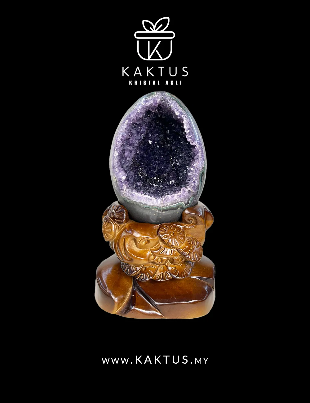 Uruguay Amethyst Dragon Egg Geode with Sparkling Violet Crystal Core