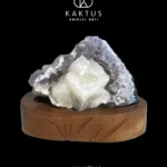 Natural amethyst geode with thick, high-luster violet crystal layers