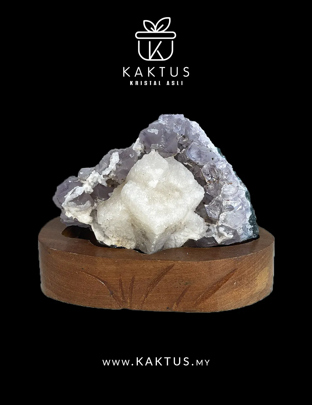 Natural amethyst geode with thick, high-luster violet crystal layers